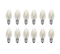 Sollee 12pack 10W E12 Saltt Lámparas Bombillas Lámpara de Roca de Sal Bombilla E12 Tornillo Bombilla Incandescente Luz de Noche Bombilla de Horno para Nevera Máquina de Coser Quemador de Cera