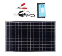 Sollee Cargador De Batería Solar Para Auto- Kit de Panel Solar de 100 Vatios con Controlador,de Batería para Coche Remolque,Para Remolque Atv