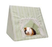 Sollee Chinchilla House | Tienda de campaña y lavable para animales pequeños, elegante escondite triangular de conejo, accesorios de jaula de animales pequeños para dormir y relajarse