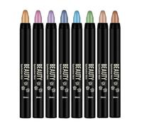 Sollee Lápiz para sombra de ojos, lápiz para sombra de ojos | Bolígrafo aplicador de sombra de ojos de 8 piezas,Barra de sombra de ojos resistente al agua en crema mezclable, barra de sombra de ojos