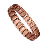 Sollee Pulseras Magnéticas Para Hombre | Pulsera De Cobre Con Imanes De Fuerza Para Hombre,Accesorios de Joyería de Moda para Deporte Diario Gimnasio Running Tenis Padres Adultos Mayores