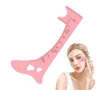Sollee Regla para cejas,Regla para cejas, Plantilla de maquillaje de cejas de silicona, Herramienta guía de maquillaje, regla de posicionamiento de cejas, plantilla de aseo para mujeres y niñas