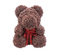 Sollee Rosas Artificiales Flores Oso Rosas Artificiales Oso Jabón Teddyy Bear Rosa Rosa Oso Regalo para el Día de San Valentín Día de la Madre Cumpleaños Bodas (Not Included Box)