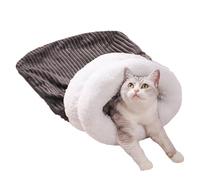 Sollee Saco de Dormir Cálido para Gatos | Cálido Antideslizante para Gatitos - Cama para Gatos De Clima Frío - para Invierno Interior Hogar Sala de Estar Dormitorio Estudio Apartamento Sueño