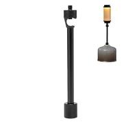 Sollee Soporte de luz de camping desmontable | Soporte de lámpara de escritorio | Soporte de lámpara de aleación de aluminio para senderismo, picnic, actividades al aire libre, , mochileros