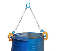 Sollevatore per fusti con gancio in acciaio al carbonio, morsetto per fusti di olio resistente per un trasporto sicuro, ideale per la movimentazione di fusti in ambito industriale e di magazzino.