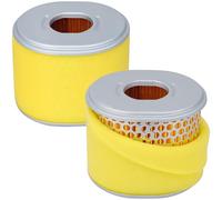 SOLLON (2 piezas) filtro de aire adecuado para motores Honda GX340 GX390 11HP y 13HP con prefiltro de espuma, en lugar de 17210-ZE3-010 17210-ZE3-822 17210-ZE3-505