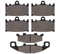 SOLLON Pastillas de freno delanteras y traseras para Kawasaki ZZR 600 1990-1993 GPZ 900R 1998 GPZ 900R A7-A8 1990-1996 GPZ 900R A7-A8 1990-1996 ZR 1100 Zephyr1992-1995 ZZR 400 1990-1992