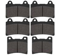 SOLLON Pastillas de freno delanteras y traseras para Yamaha FZ 750 1989-1991 FZR 750 1987 TDM 850 1991-1995 TRX 850 1996-1999 FZR 1000 1987-1988 FJ 1200 1988-1995 XJR 1200 1995-1998
