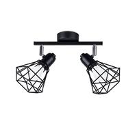Sollux Lighting Artemis lámpara de techo 2x40 W negro SL.1106