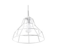 Sollux Iluminación Lámpara Geométrica Para Casa Oficina Iluminación Creativa Minimalista Decoración Sin Bombillas Fabricada en Acero Lámpara colgante ANATA Blanco Talla 25x25x95