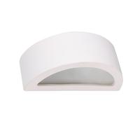 SOLLUX lighting - Aplique - Murale ATENA - Iluminación decorativa - Lámpara LED - Bajo consumo energético - E27, 1x max 15W LED, ~230V, 50Hz, IP20 - Blanco - 30x9x15cm