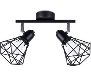 Sollux Lighting Artemis lámpara de techo 2x40 W negro SL.1106