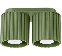 Sollux Lighting Aura lámpara de techo 2x10 W verde SL.1795