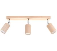 Sollux Lighting Berge lámpara de techo 3x40 W cromo-marrón SL.0703