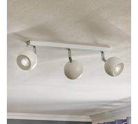 SOLLUX LIGHTING Downlight Flame en blanco, 3 luces