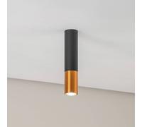 SOLLUX LIGHTING Downlight Thalassa, negro/cobre, altura 29 cm, 1 luz.