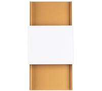 SOLLUX lighting - Durlin lámpara colgante - Lámpara de techo - Lámpara colgante elegante - Larga duración - Diseño atractivo - Material acero - G9, 2x max 8W LED, ~230V, 50Hz - Oro/Blanco