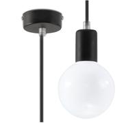 Sollux Lighting Edison lámpara colgante 1x60 W negro SL.0152