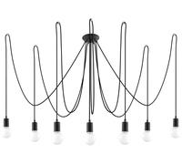 Sollux Lighting Edison lámpara colgante x60 W negro SL.0372