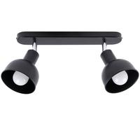 Sollux Lighting Elba lámpara de techo 2x15 W negro SL.1317