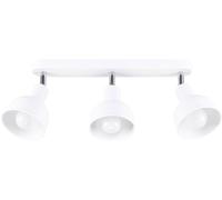 SOLLUX LIGHTING Plafón Elba, 40 cm, 3 luces, blanco, metal, E27