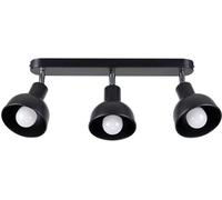Sollux Lighting Elba lámpara de techo 3x15 W negro SL.1318