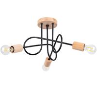 Sollux Lighting Ember lámpara de techo 3x15 W negro SL.1477