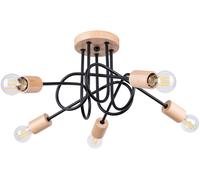 Sollux Lighting Ember lámpara de techo 5x15 W negro SL.1478