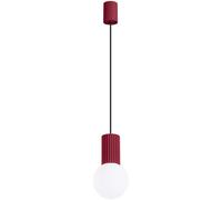 Sollux Lighting Halo lámpara colgante 1x8 W blanco-burdeos SL.1749