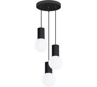 Sollux Lighting Halo lámpara colgante 3x8 W blanco-negro SL.1715