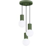 Sollux Lighting Halo lámpara colgante 3x8 W blanco-verde SL.1725
