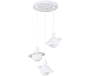 Sollux Lighting Hyperion lámpara colgante 3x8 W blanco SL.1357