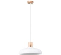 Sollux Lighting Indy lámpara colgante 1x15 W blanco-madera SL.1323