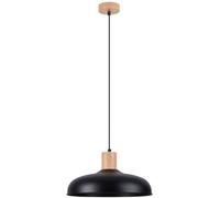 Sollux Lighting Indy lámpara colgante 1x15 W negro-madera SL.1324
