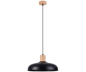 Sollux Lighting Indy lámpara colgante 1x15 W negro-madera SL.1324