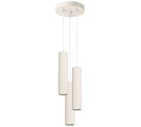 Sollux Lighting Karbon lámpara colgante 3x10 W beige SL.1595