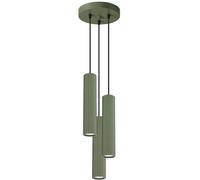 Sollux Lighting Karbon lámpara colgante 3x10 W verde SL.1614