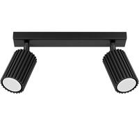Sollux Lighting Karbon lámpara de techo 2x10 W negro SL.1580