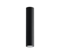 SOLLUX lighting Lagos 30 Lámpara De Techo | Diseño Moderno Con Pantalla Cilíndrica, Estilo Industrial | Bombilla GU10 Reemplazable, 1 x 40 W | Acero Con Recubrimiento En Polvo, Negro, 6 x 6 x 30 cm