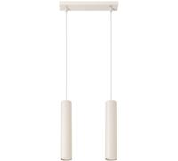 SOLLUX Lighting Lámpara colgante LAGOS moderna GU10 (máx. 10W) 2x fuente de luz IP20 Beige 6x30x105cm