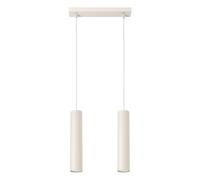SOLLUX lighting LAGOS Lámpara Colgante Moderna - Luminaria Versátil - GU10, max 10W LED, ~230V, 50Hz, IP20 - Bombilla no incluida - 2x Fuente de luz - 6x30x105cm, Beige