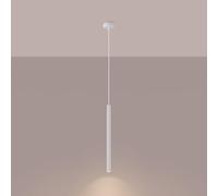 SOLLUX lighting - Lámpara colgante Arche - Lámpara de techo - Lámpara colgante elegante - Larga duración - Diseño atractivo - Material acero - G9, 1x max 8W LED, ~230V, 50Hz - Blanco