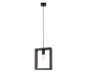 SOLLUX lighting - Lámpara colgante Aries - Lámpara colgante elegante - Larga duración - Diseño atractivo - E27, 1x max 15W LED, ~230V, 50Hz - Wenge