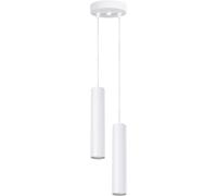 Sollux Lighting Lámpara colgante blanco acero alt. 118 cm