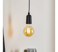 SOLLUX LIGHTING Lámpara colgante Brasil, negro, 1 luz