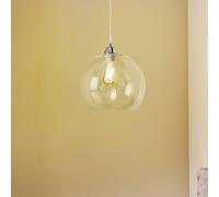 SOLLUX LIGHTING Lámpara colgante Colour, pantalla de cristal transparente