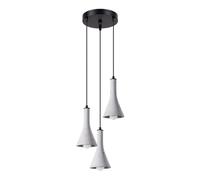 SOLLUX lighting Lámpara colgante de hormigón REA 3P - Lámpara con 3 fuentes de luz E14 - Bombillas no incluidas - Lámpara colgante moderna para el salón - Lámparas Scandi - 27x27x115cm
