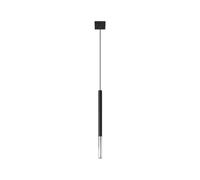SOLLUX lighting Lámpara colgante lámpara colgante lámpara colgante - lámpara de techo acero - 1 luz - lámpara LED bombilla - cromo negro Mozaica