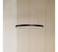SOLLUX LIGHTING Lámpara colgante LED Rio 78 horizontal, 3.000 K, negra